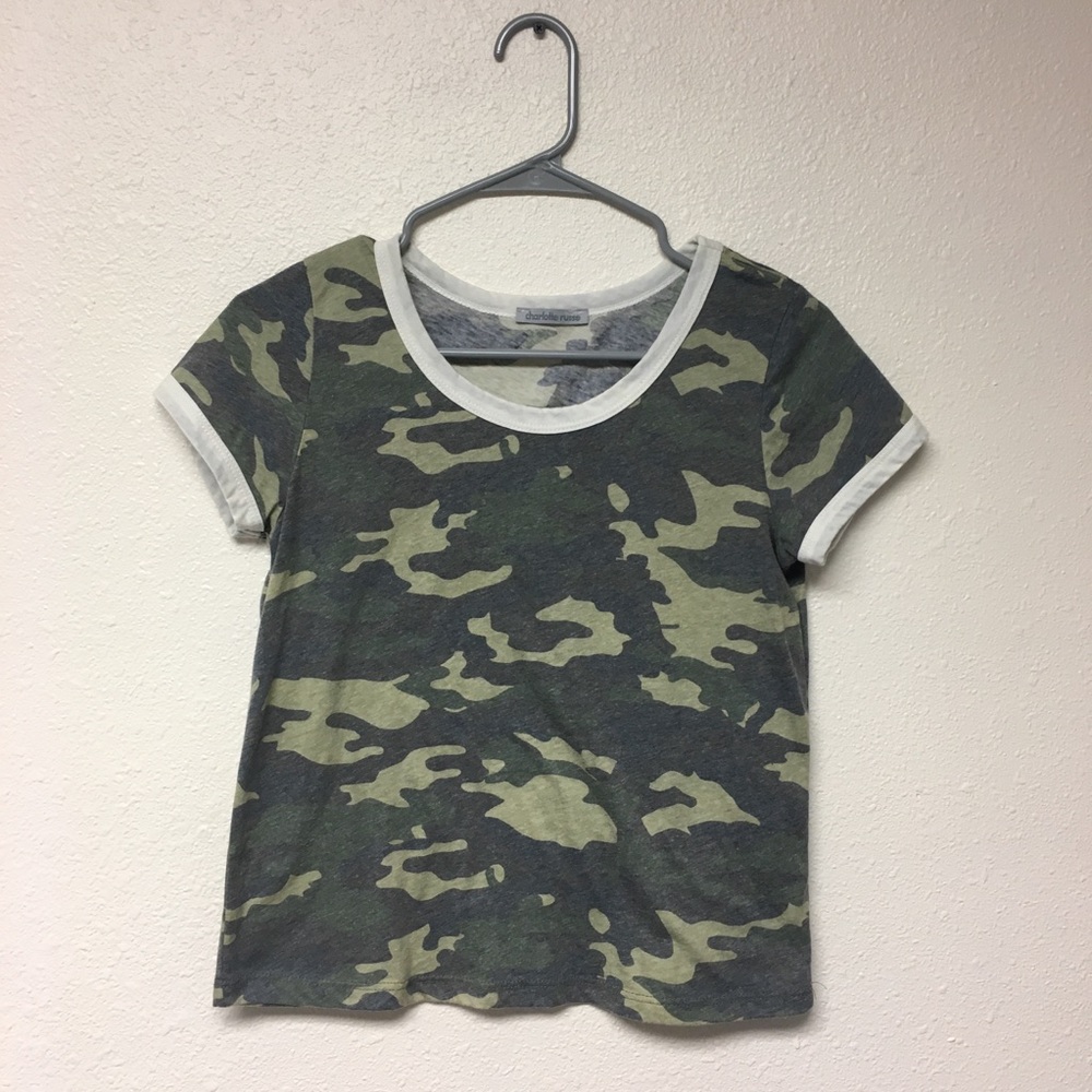 Camo ringer tee